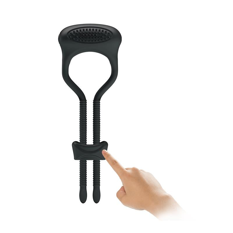 PRETTYLOVE - PRETTY LOVE ANILLO VIBRADOR CURITIS COLOR NEGRO