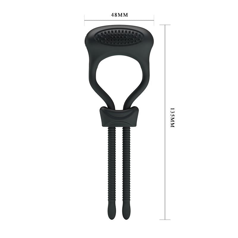 PRETTYLOVE - PRETTY LOVE ANILLO VIBRADOR CURITIS COLOR NEGRO