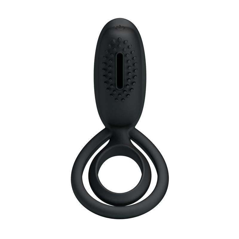 PRETTYLOVE - PRETTY LOVE ANILLO VIBRADOR ESTHER COLOR NEGRO