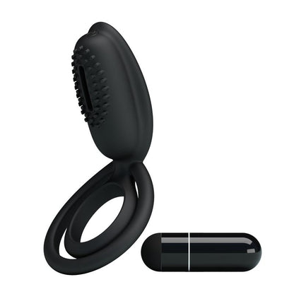 PRETTYLOVE - PRETTY LOVE ANILLO VIBRADOR ESTHER COLOR NEGRO
