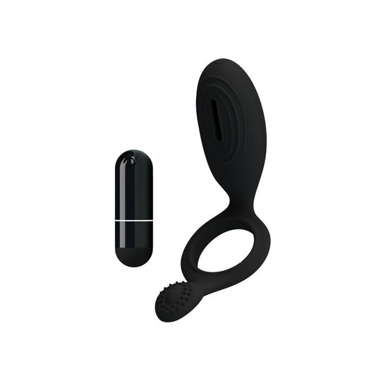 PRETTYLOVE - PRETTY LOVE ANILLO VIBRADOR ETHEL COLOR NEGRO