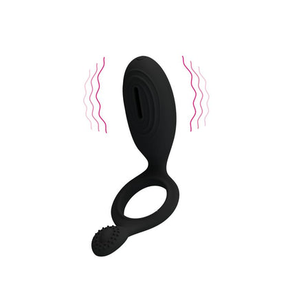 PRETTYLOVE - PRETTY LOVE ANILLO VIBRADOR ETHEL COLOR NEGRO