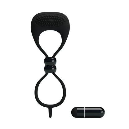 PRETTYLOVE - PRETTY LOVE ANILLO VIBRADOR LOCKER COLOR NEGRO