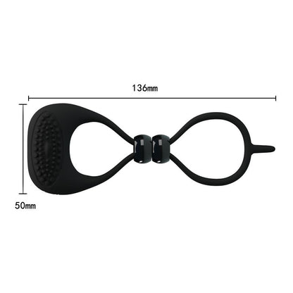 PRETTYLOVE - PRETTY LOVE ANILLO VIBRADOR LOCKER COLOR NEGRO
