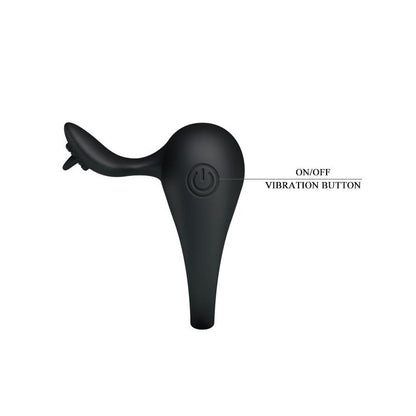 PRETTYLOVE - PRETTY LOVE ANILLO VIBRADOR TONGUO NEGRO