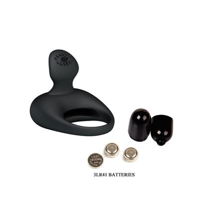 PRETTYLOVE - PRETTY LOVE ANILLO VIBRADOR TONGUO NEGRO