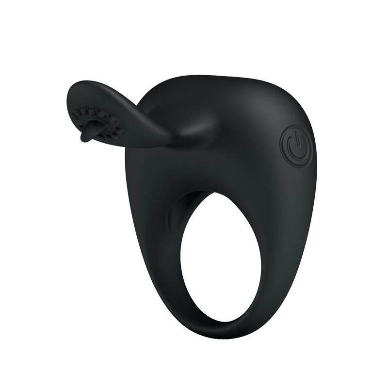 PRETTYLOVE - PRETTY LOVE ANILLO VIBRADOR TONGUO NEGRO