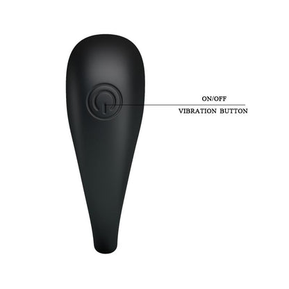 PRETTYLOVE - PRETTY LOVE ANILLO VIBRADOR TRAP COLOR NEGRO