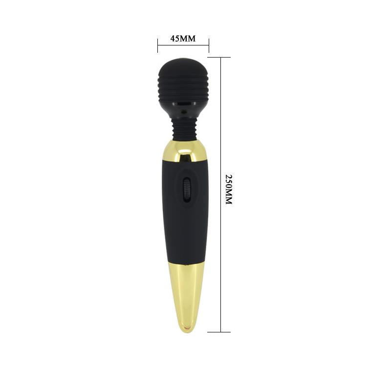 PRETTYLOVE - PRETTY LOVE MASAJEADOR POWER WAND NEGRO Y DORADO