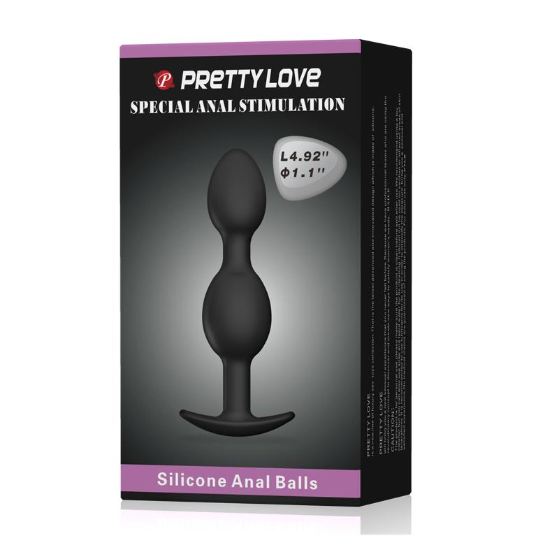 PRETTYLOVE - PRETTY LOVE PLUG ANAL PESADO COLOR NEGRO