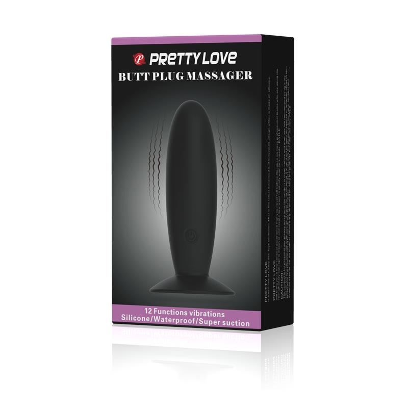 PRETTYLOVE - PRETTY LOVE PLUG ANAL VIBRADOR COLOR NEGRO