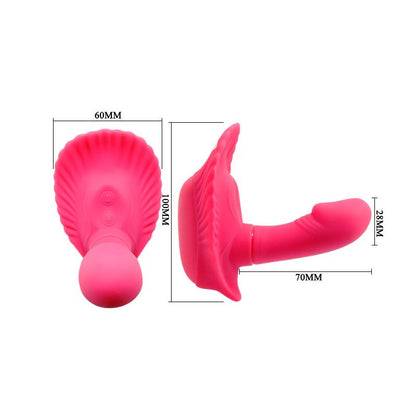 PRETTYLOVE - PRETTY LOVE VIBRADOR A CONTROL REMOTO FANCY CLAMSHELL COLOR ROSA