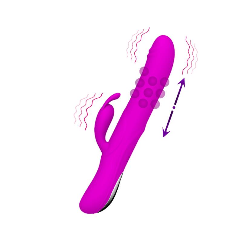 PRETTYLOVE - VIBRADOR Y ROTADOR BYRON COLOR PÚRPURA