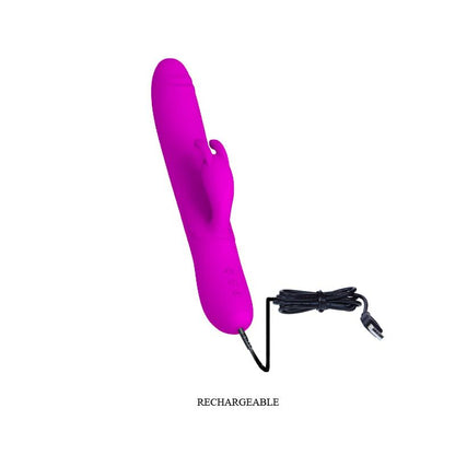 PRETTYLOVE - VIBRADOR Y ROTADOR BYRON COLOR PÚRPURA