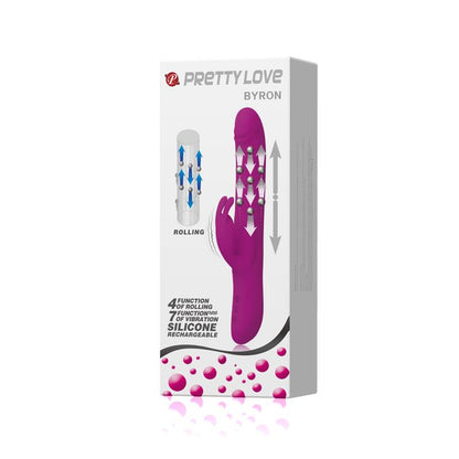 PRETTYLOVE - VIBRADOR Y ROTADOR BYRON COLOR PÚRPURA