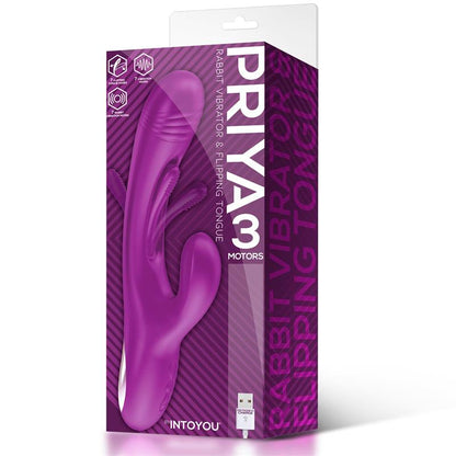 INTOYOU - PRIYA VIBRADOR COM LÍNGUA COM MOVIMENTO FLIPPING