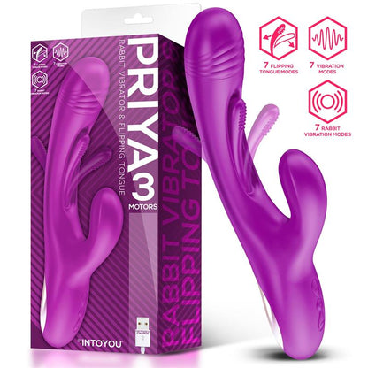 INTOYOU - PRIYA VIBRADOR COM LÍNGUA COM MOVIMENTO FLIPPING