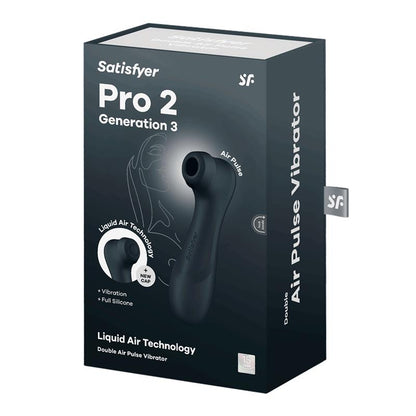 SATISFYER - PRO 2 GENER 3 LIQUID AIR TECHNOLOGY SUCCIÓN Y VIBRACIÓN NEGRO
