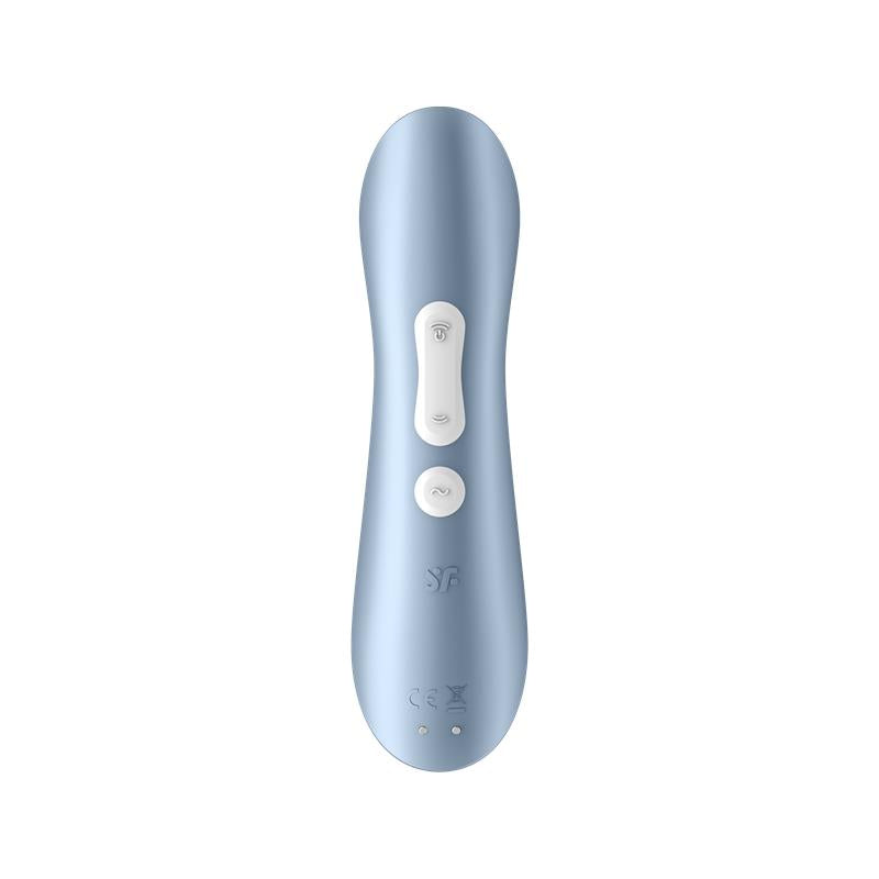 SATISFYER - PRO 2+ SUCCIONADOR CON VIBRACIÓN AZUL