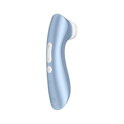 SATISFYER - PRO 2+ SUCCIONADOR CON VIBRACIÓN AZUL