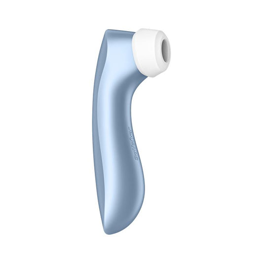 SATISFYER - PRO 2+ SUCCIONADOR CON VIBRACIÓN AZUL