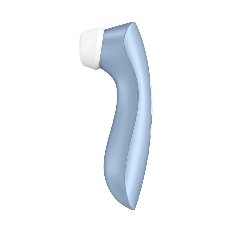 SATISFYER - PRO 2+ SUCCIONADOR CON VIBRACIÓN AZUL