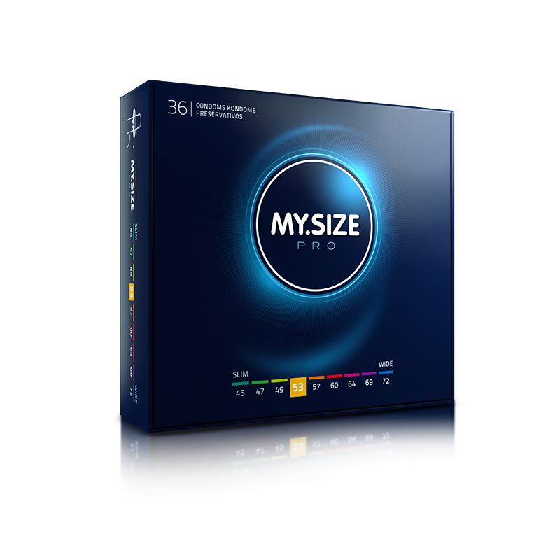 MY SIZE - PRO PRESERVATIVOS TALLA 53 CAJA DE 36 UDS