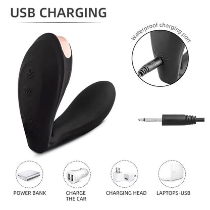 TARDENOCHE - PULSAR VIBRADOR CON PULSACIÓN Y ESQUELETO ARTICULADO SILICONA USB