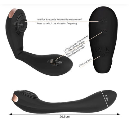 TARDENOCHE - PULSAR VIBRADOR CON PULSACIÓN Y ESQUELETO ARTICULADO SILICONA USB