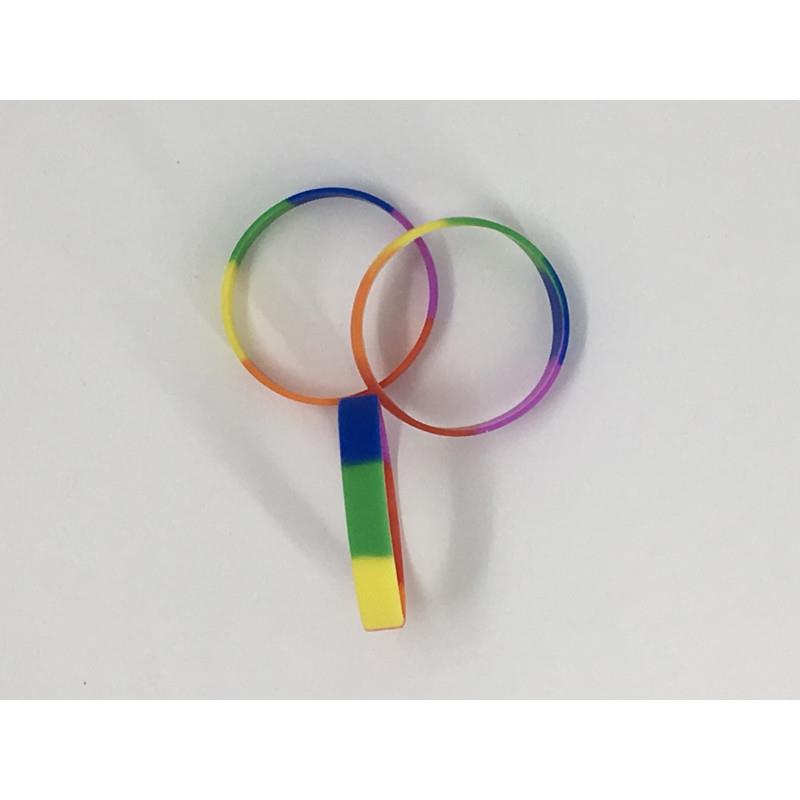 DIVERTY SEX - PULSERA DE SILICONA BANDERA LGBT+