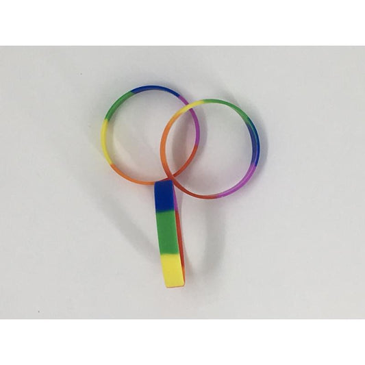 DIVERTY SEX - PULSERA DE SILICONA BANDERA LGBT+
