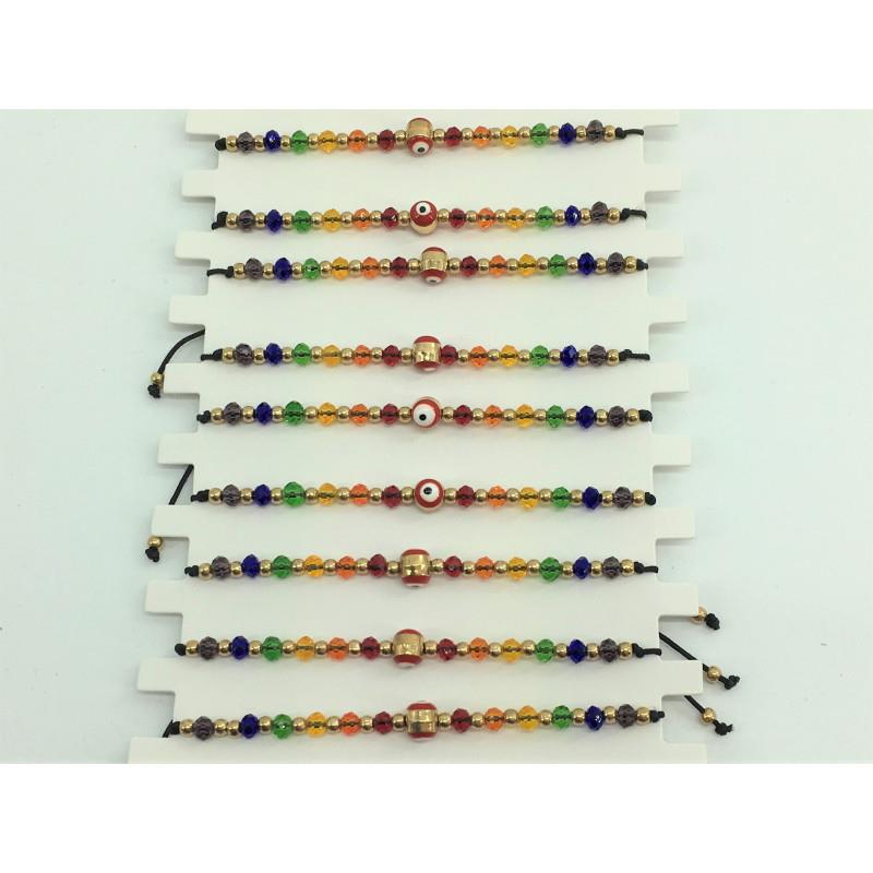 DIVERTY SEX - PULSERA PEQUEÑA OJO TURCO BANDERA LGBT+