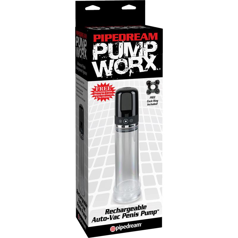PUMPWORX - PUMP WORX SUCCIONADOR RECHARGABLE AUTO-VAC COLOR NEGRO