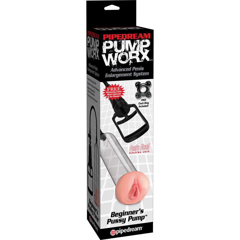 PUMPWORX - PUMP WORX SUCCIONADOR Y VAGINA PARA PRINCIPIANTES  BEGINNERS