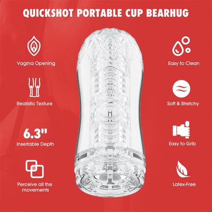 CHISA - QUICKSHOT PORTABLE CUP BEARHUG MASTURBADOR