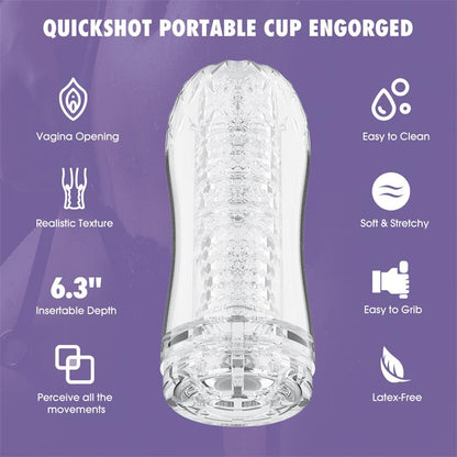 CHISA - QUICKSHOT PORTABLE CUP ENGORGED MASTURBADOR