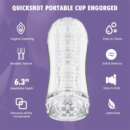 CHISA - QUICKSHOT PORTABLE CUP ENGORGED MASTURBADOR