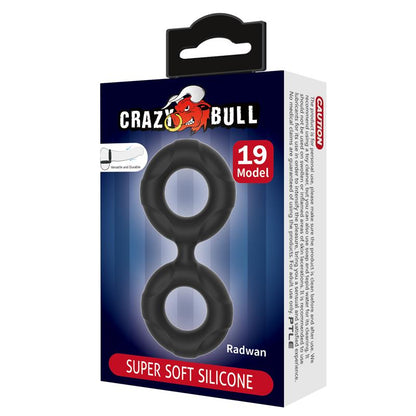 CRAZY BULL - RADWAN ANILLO PARA EL PENE DOBLE SILICONA MOD 19