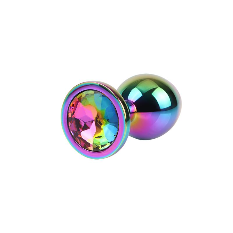 CHISA - RAINBOW GEM PLUG ANAL MULTICOLOR CON JOYA TALLA M