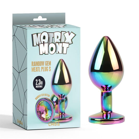 CHISA - RAINBOW GEM PLUG ANAL MULTICOLOR CON JOYA TALLA S