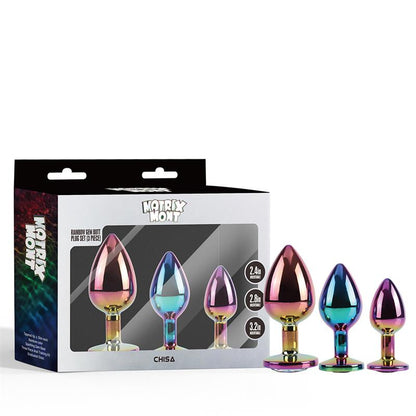 CHISA - RAINBOW GEM SET 3 PLUGS ANALES