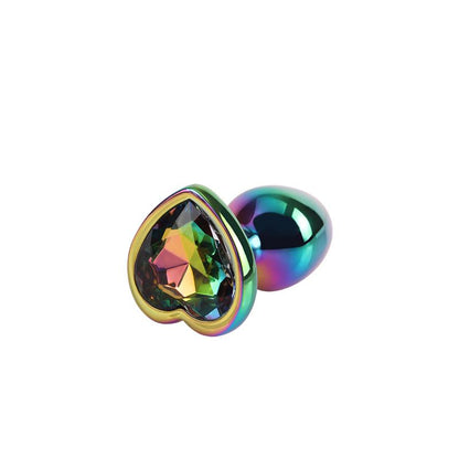 CHISA - RAINBOW HEART PLUG ANAL CON JOYA EN LA BASE TALLA S