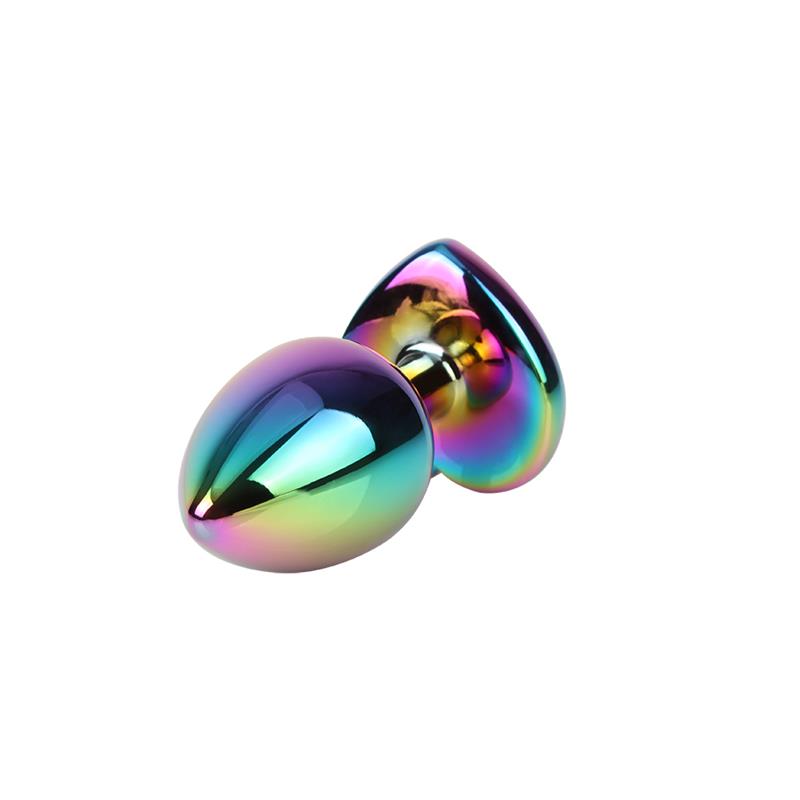 CHISA - RAINBOW HEART PLUG ANAL MULTICOLOR CON JOYA TALLA M