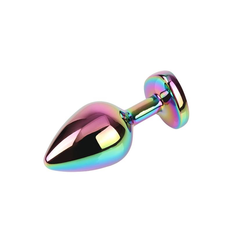 CHISA - RAINBOW HEART PLUG ANAL MULTICOLOR CON JOYA TALLA M