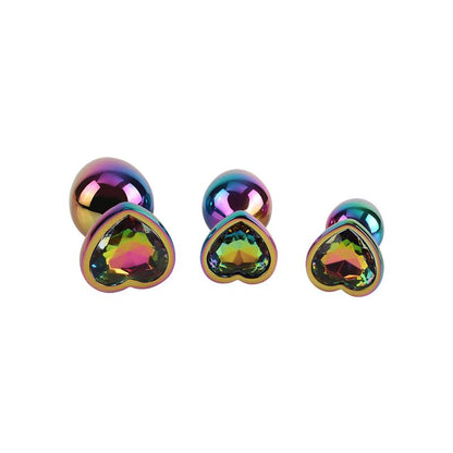 CHISA - RAINBOW HEART SET DE 3 PLUGS ANALES