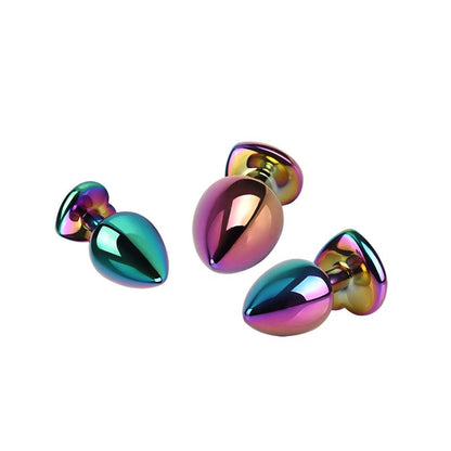 CHISA - RAINBOW HEART SET DE 3 PLUGS ANALES
