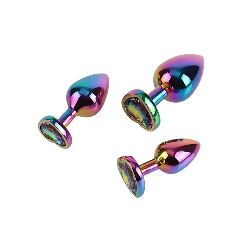 CHISA - RAINBOW HEART SET DE 3 PLUGS ANALES
