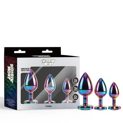 CHISA - RAINBOW HEART SET DE 3 PLUGS ANALES