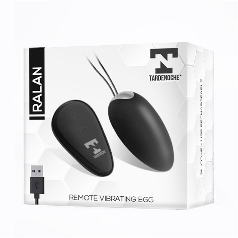 TARDENOCHE - RALAN HUEVO VIBRADOR CON CONTROL REMOTO USB MAGNÉTICO