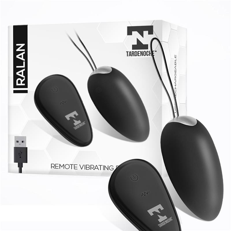 TARDENOCHE - RALAN HUEVO VIBRADOR CON CONTROL REMOTO USB MAGNÉTICO